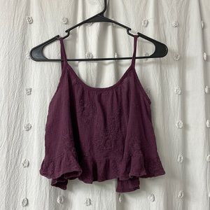 Kendall & Kylie cropped open back tank